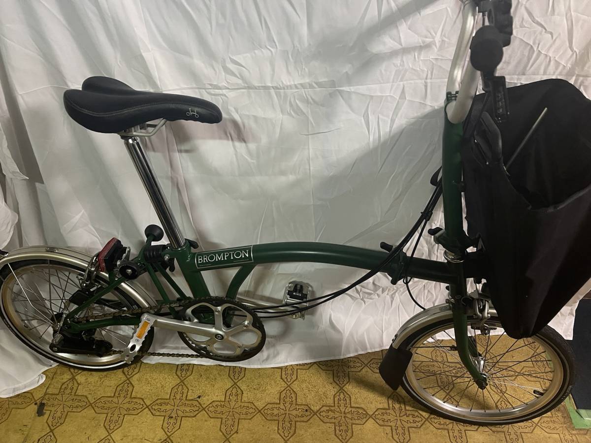 2014年モデル BROMPTON M6L グリーン+専用バスケット+輪行袋+フロント 