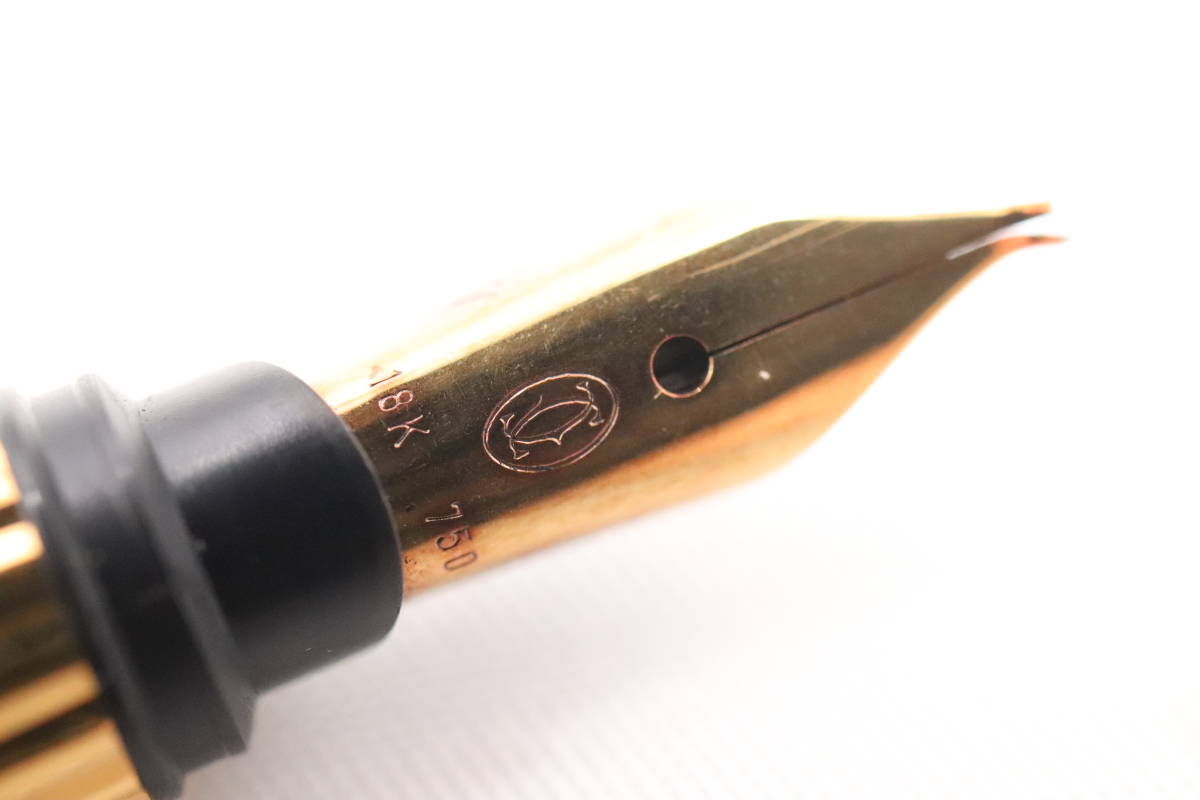 行董】Cartier カルティエ 万年筆 トリニティ ペン先18K/750 レッド