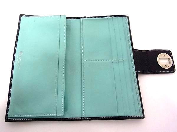 1円 TIFFANY＆Co. ティファニー レザー ターンロック ホック シルバー 