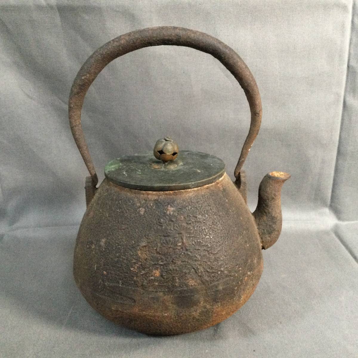 11/18 193802 鉄瓶 龍文堂 伝統工芸品 茶道具 急須 骨董 コレクション 