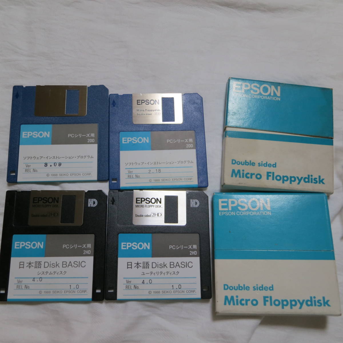 EPSON 日本語Disk BASIC のディスクとソフトウェアインストレーション