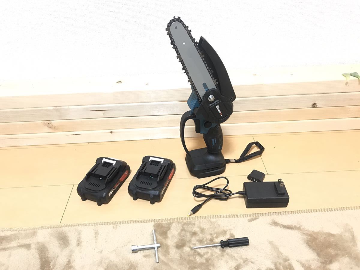 電動チェーンソー ミニチェーンソー チェンソー 充電式