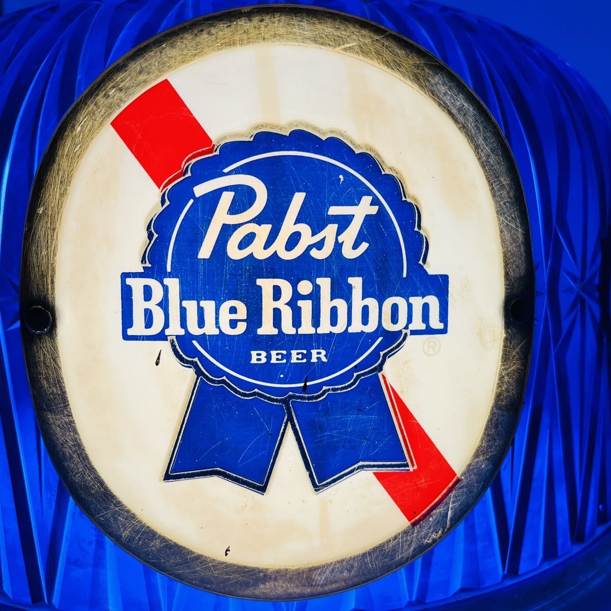 パブストブルーリボン Pabst Blue Ribbon 吊下照明 ビンテージ ネオン