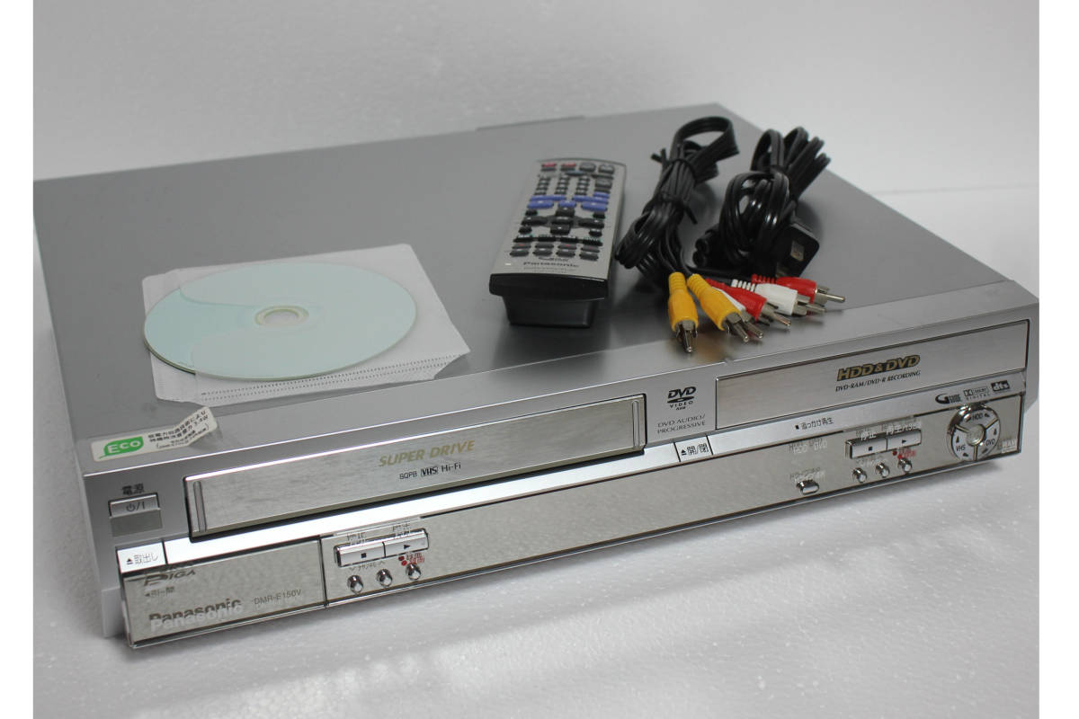 完動品 Panasonic DMR-E150V DVD VHS HDD リモコン PANASONIC パナソニック DMR-E150V VHS⇔HDD⇔DVDレコーダー 純正