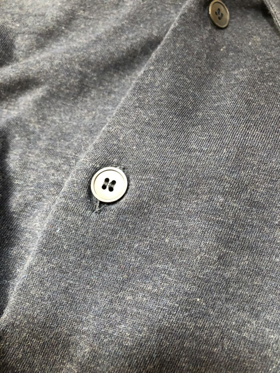 本人期 HELMUT LANG コットンシャツ 39 15 1/2 ネイビー ヘルムート 