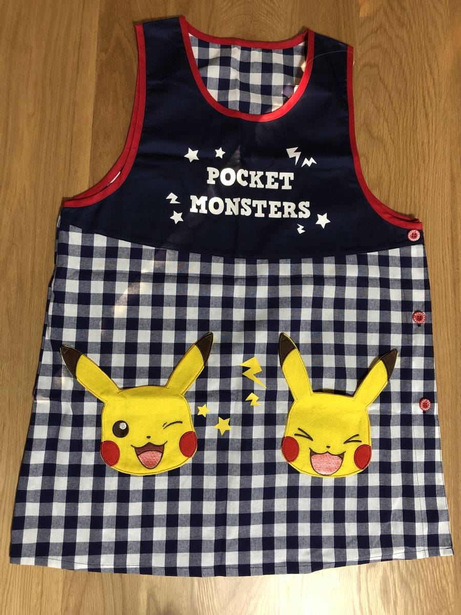 即決 新品】ポケットモンスター ピカチュウ エプロン【M~L】 ポケモン