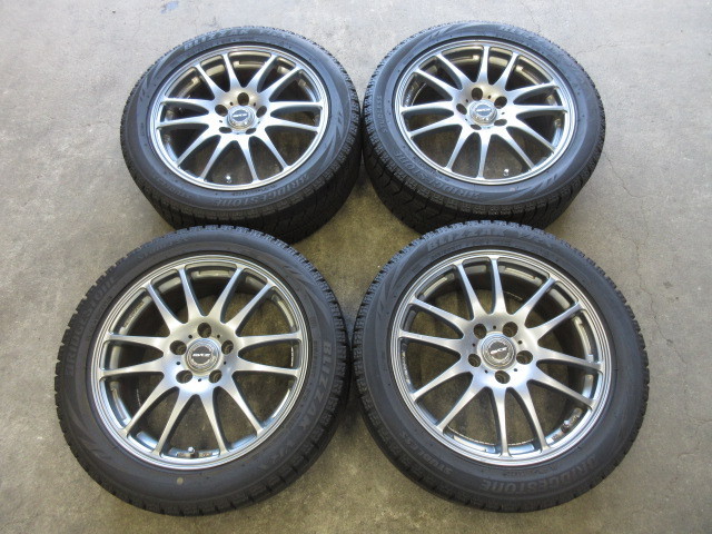 社外アルミホイール スタッドレス付 215/50R17 BRIDGESTONE BLIZZAK