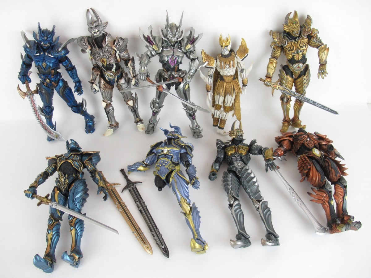 まとめ 牙狼 GARO フィギュア 魔戒可動 幻影の騎士クロウ ロード ガロ 