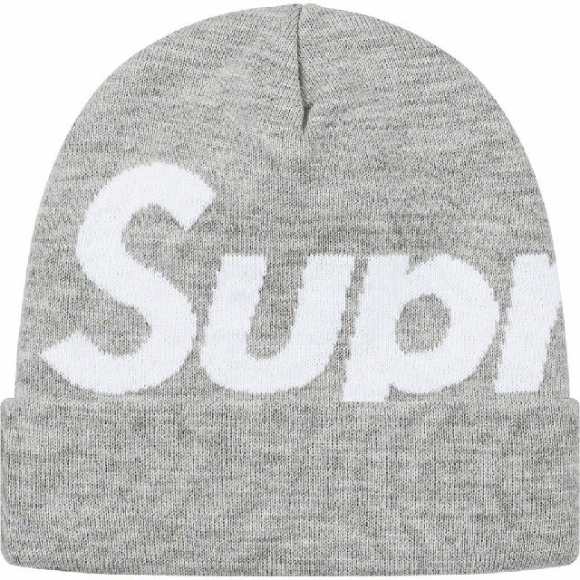 Supreme Big Logo Beanie シュプリーム ビッグロゴ ビーニー グレー ニット帽