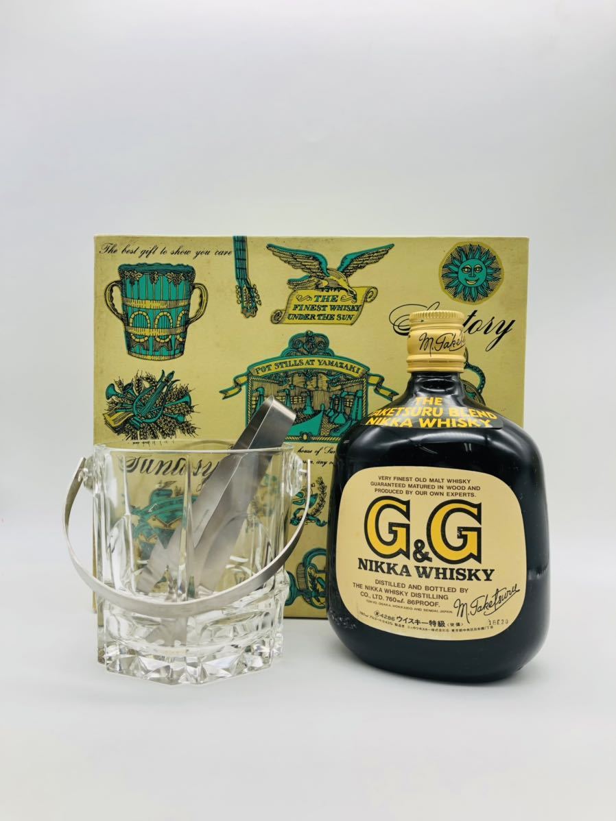 NIKKA ニッカ G&G 黒びん ウイスキー特級 オールドボトル TAKETSURU