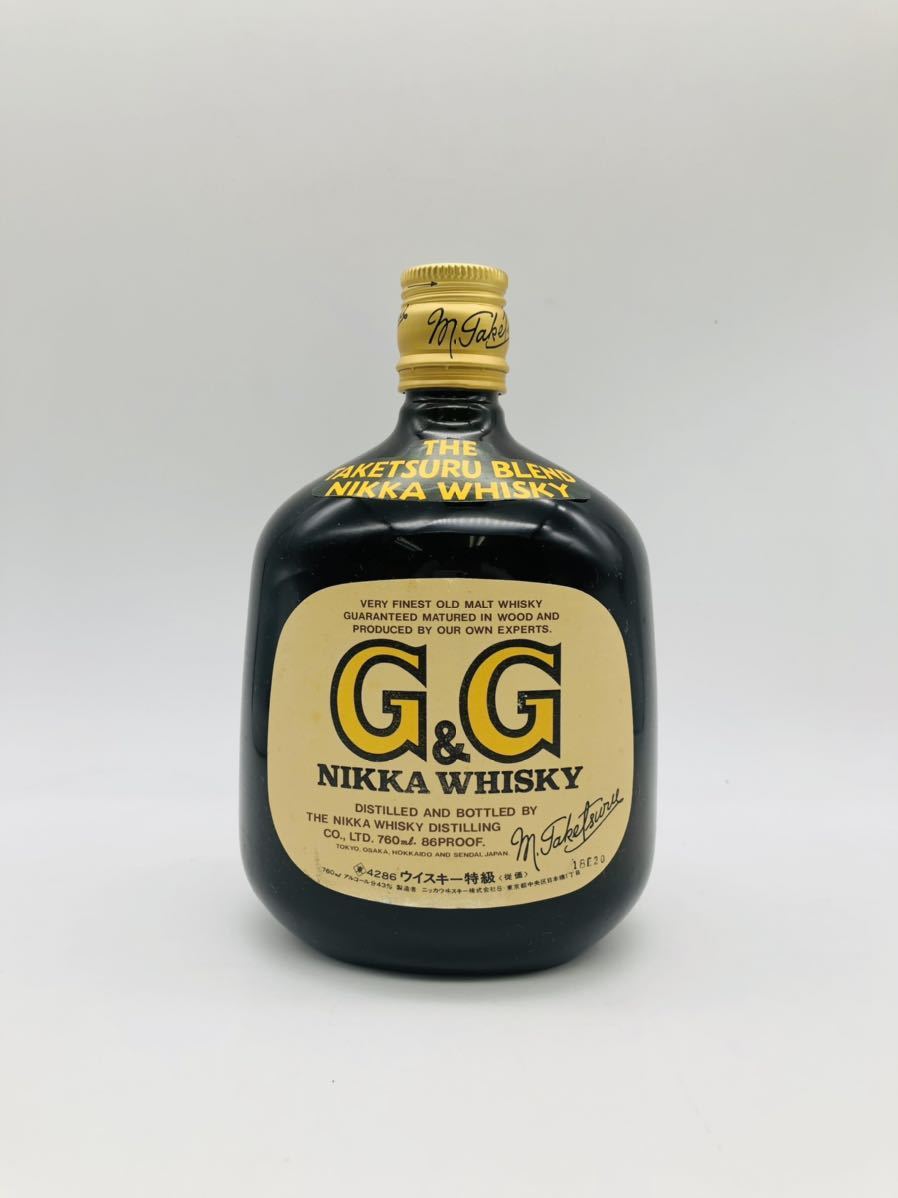 NIKKA ニッカ G&G 黒びん ウイスキー特級 オールドボトル TAKETSURU