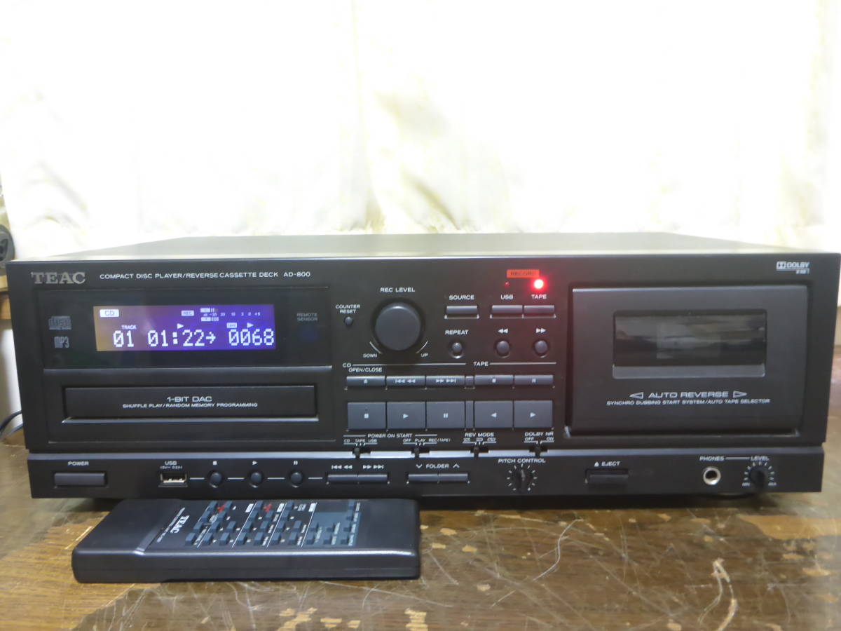 TEAC AD-800 - CDプレーヤー | CDプレーヤー⁄カセットデッキ 動作品