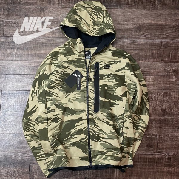 NIKE ナイキ スポーツウェア テック フリース メンズ フルジップ パーカー CU4492-342 カーキ L
