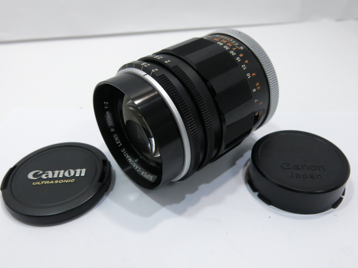 中古現状出品 】Canon SUPER-CANOMATIC R 100mm F2 レンズ キャノン