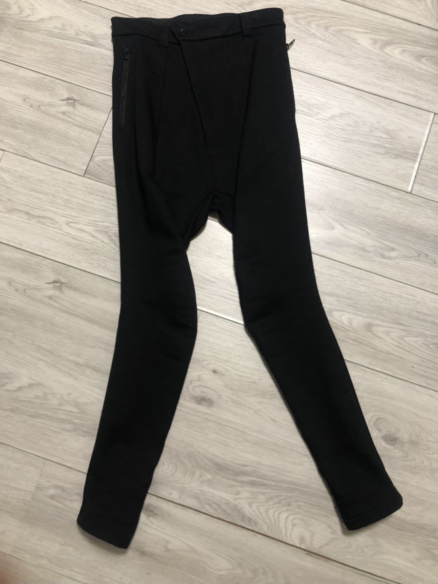 パンツ JOE CHIA 19AW サルエル スキニー パンツ ブラック 裏起毛