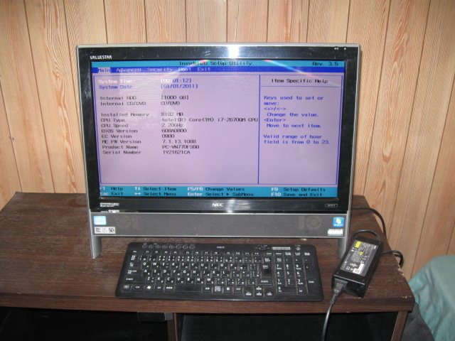 ジャンクNEC VALUESTAR VN770/F core i7 メモリ8GB