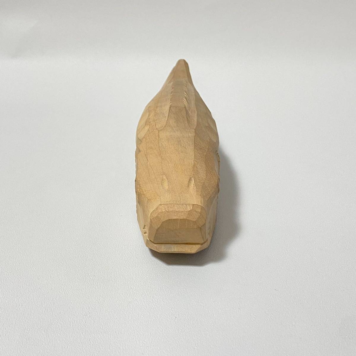 横山一夢 木彫 鯉 共箱 ◎魚 時代物 彫刻 井波彫刻家 置物 オブジェ