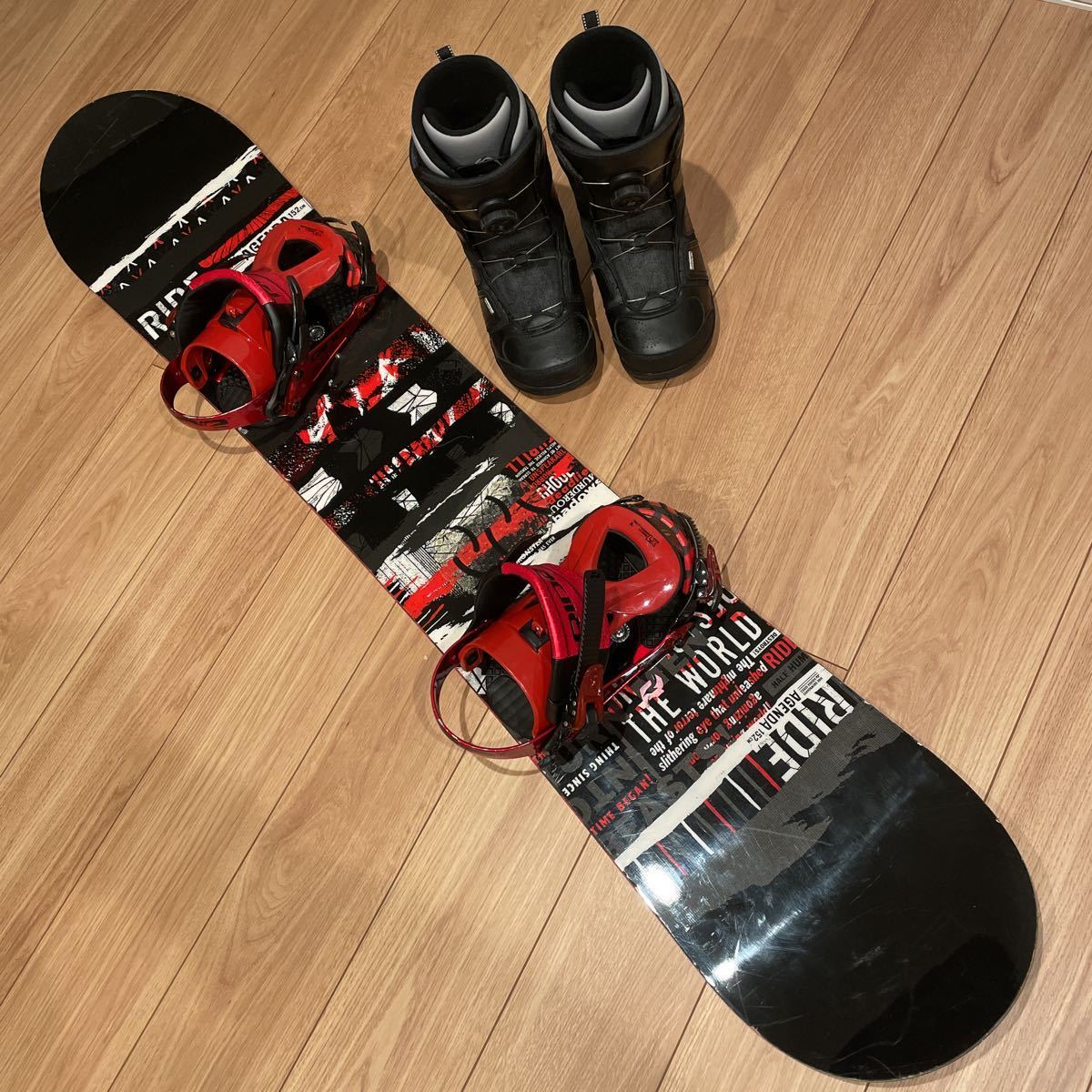 超美品RIDE スノーボード ビンディング ブーツセット RIDE スノーボード バインディング ブーツセット 超美品RIDE