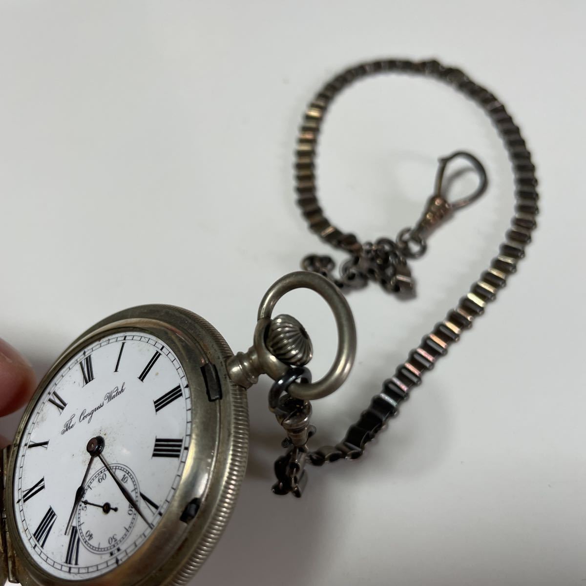 TRUSTY 0.800刻印 銀製懐中時計 67g 東Y8-0805☆2F trusty懐中時計 かなり