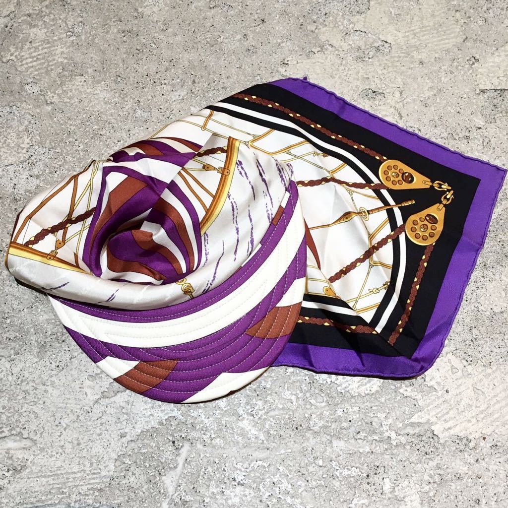 エルメス・マルジェラの帽子とスカーフ フリルスカーフ Brides de Gala Bandana a Pois 70 frill (HERMES