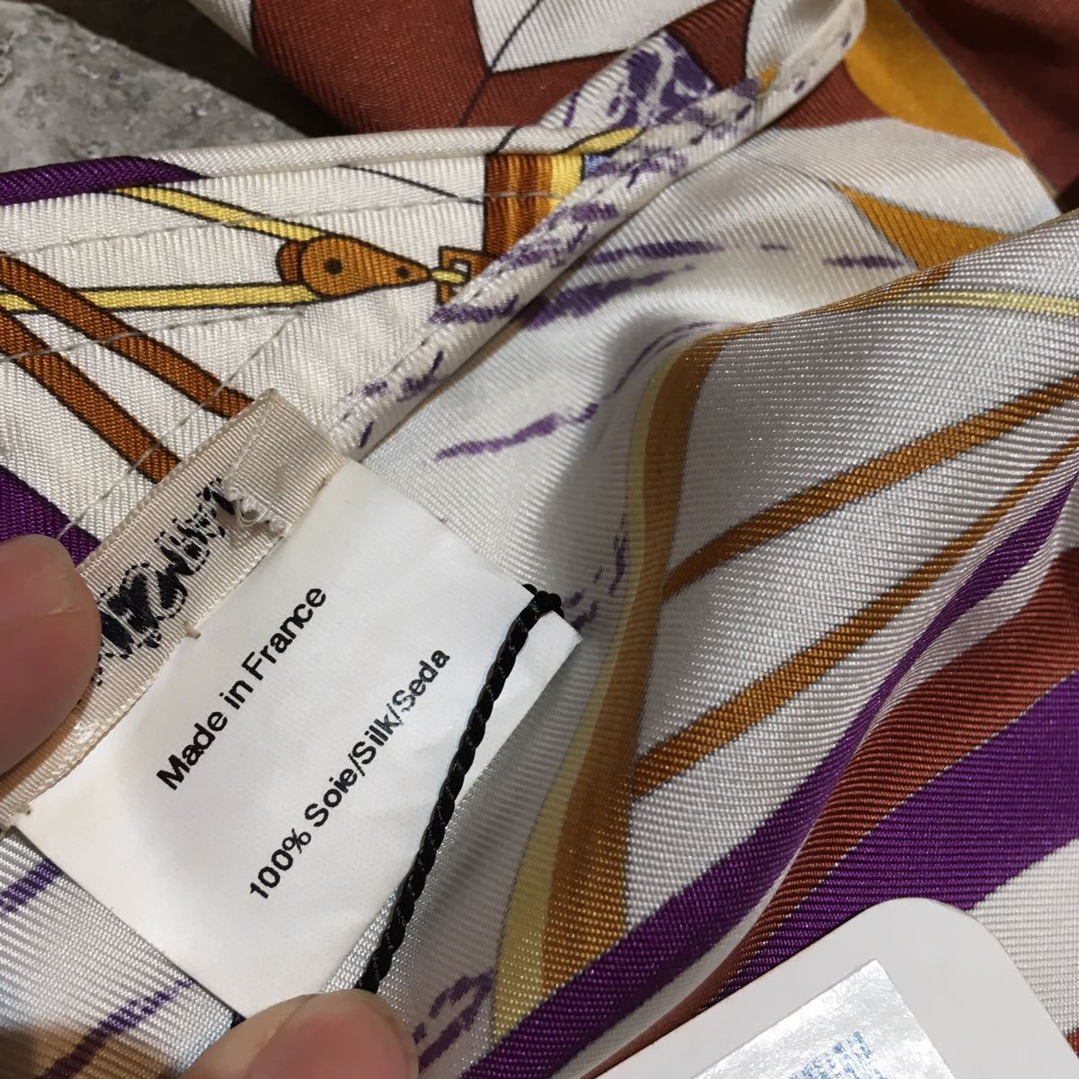 新品 希少 HERMES マルジェラ期 スカーフバイザー エルメス maison