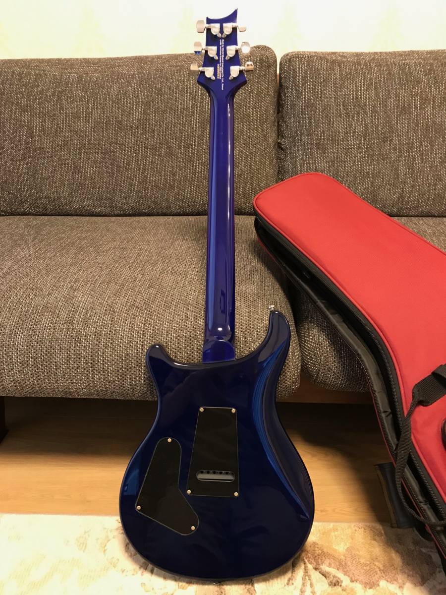 中古☆現状渡し☆PRS SE CUSTOM 24☆青色☆おまけギターケース付き(PRS 