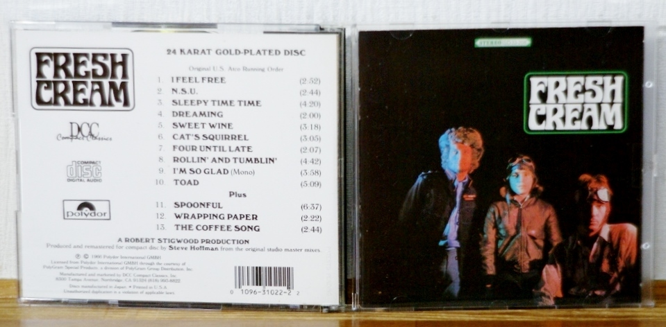  DCC クリーム/FRESH CREAM 高音質 ゴールドCD 24KT GOLD CD MADE IN JAPAN Bonus Tracksあり エリック クラブトン(Eric Clapton)｜売買されたオークション情報、yahooの商品情報をアーカイブ公開 - オークファン E
