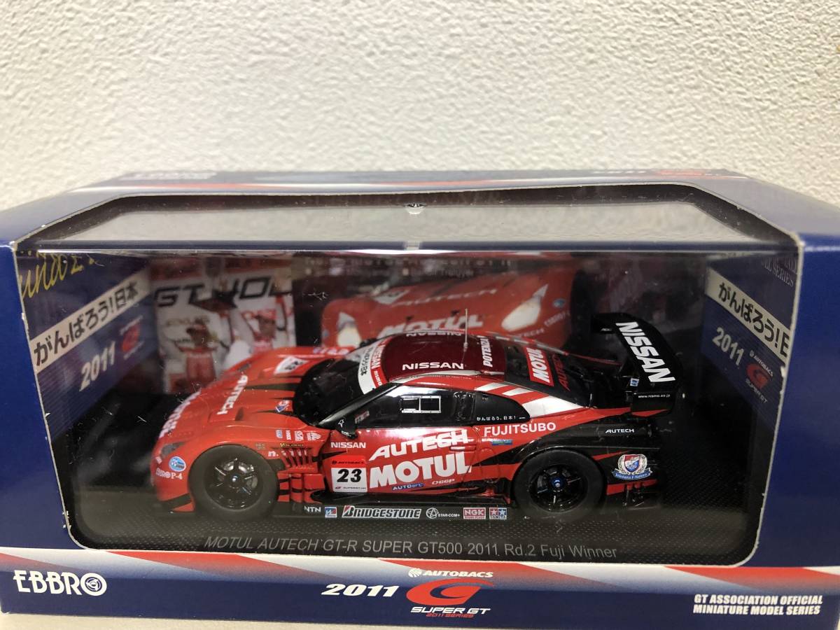 1/43 エブロ モチュールオーテック GT-R スーパーGT500 富士Winner
