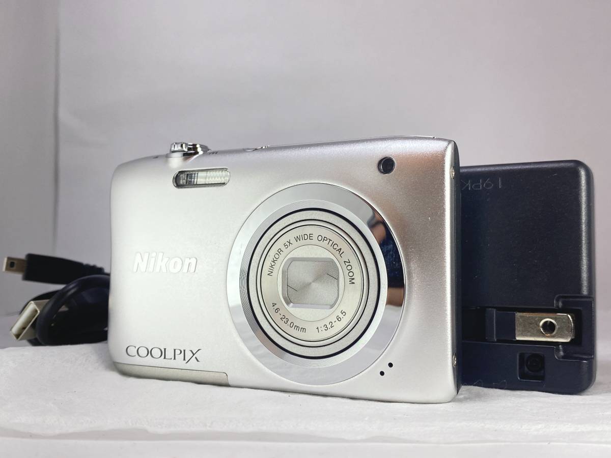【送料無料，人気セール】 極上品 ニコン NIKON COOLPIX A100 バッテリー 充電器付き 1130#0053 #3151(ニコン)｜売買されたオークション情報、yahooの商品情報をアーカイブ公開 - オークファン コンパクトデジタルカメラ用