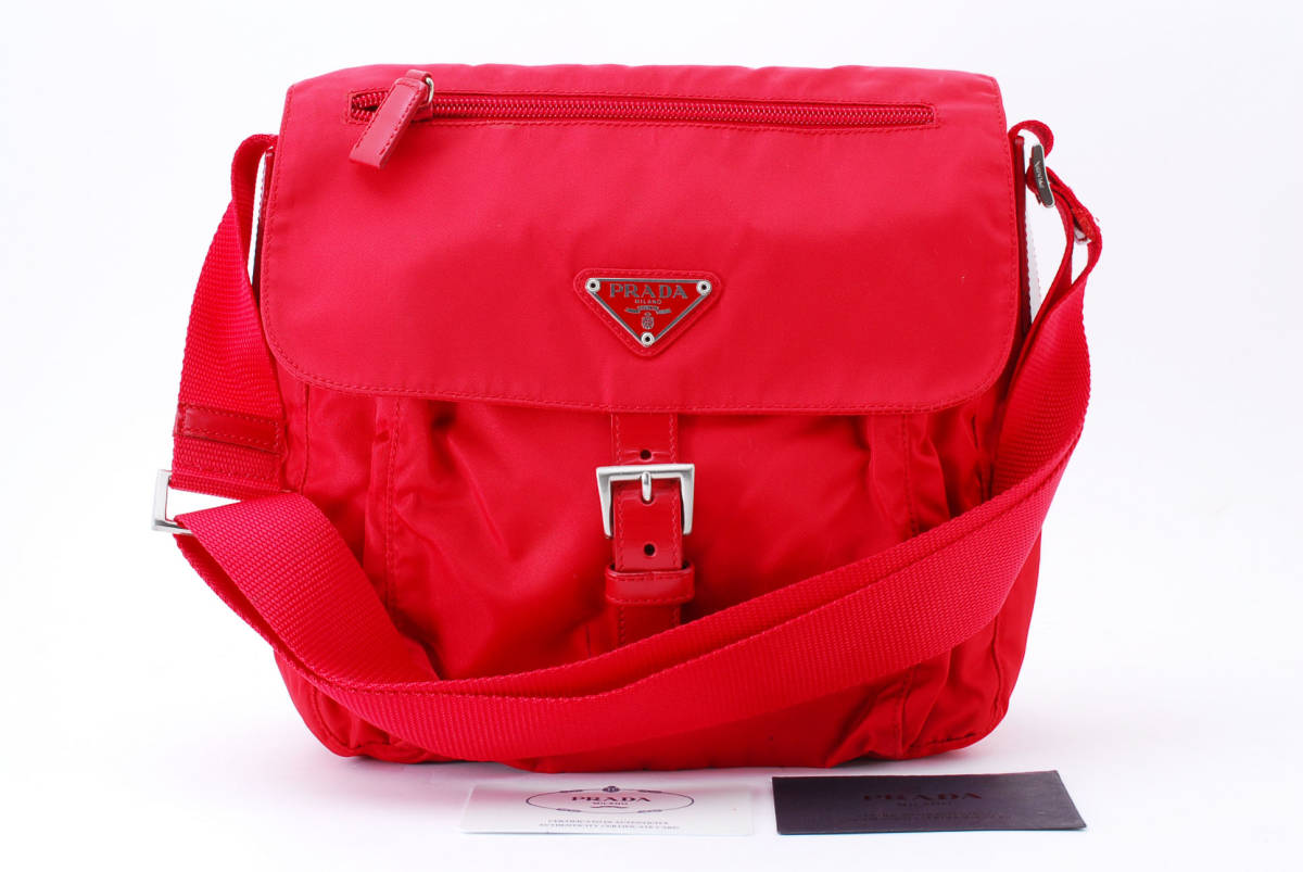 1円スタート】PRADA プラダ テスート ナイロン リナイロン ショルダー 