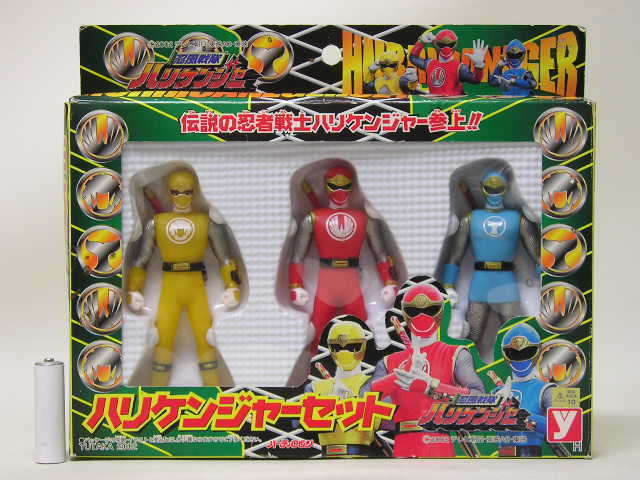 TB□ 【箱傷み】ユタカ 忍風戦隊 ハリケンジャーセット ソフビ 