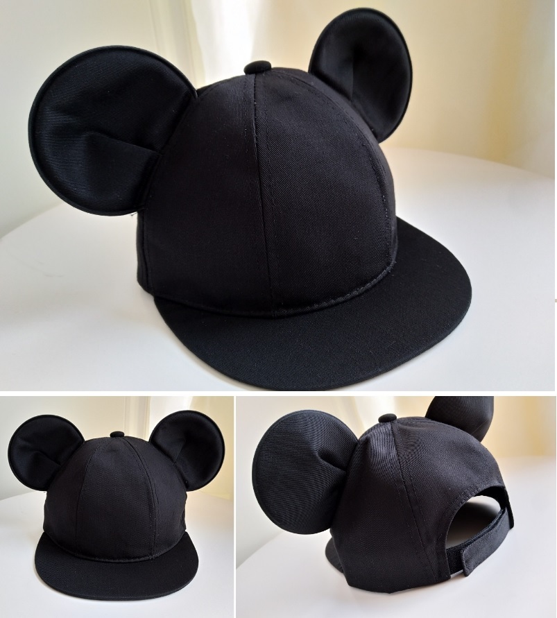 大人58cm コットン マウス ミッキー キャップ 耳付き 帽子 黒 ブラック ディズニー コスプレ 男女 サイズ調整可能 木綿 春夏秋冬 帽子 売買されたオークション情報 Yahooの商品情報をアーカイブ公開 オークファン Aucfan Com