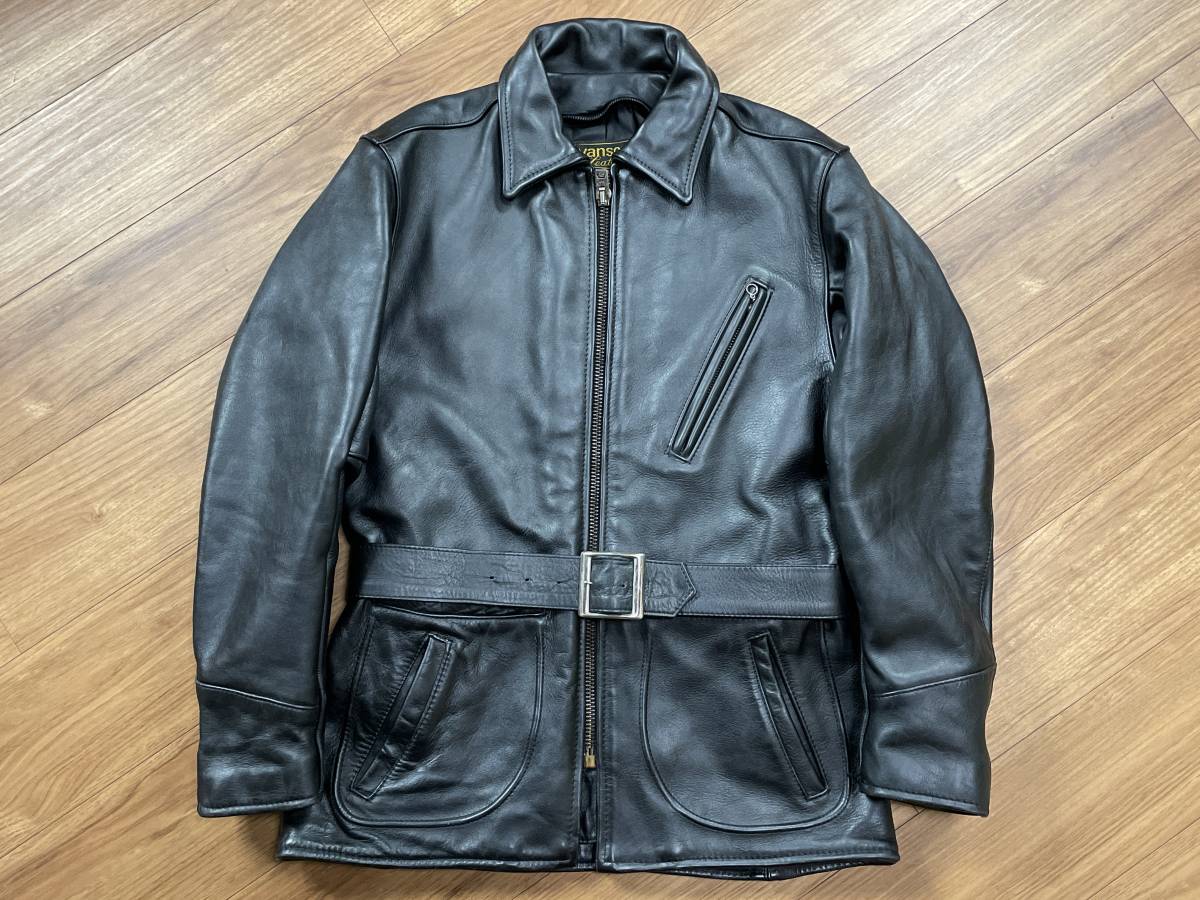 VANSON TYPE J LEATHER CAR COAT バンソン レザー カーコート