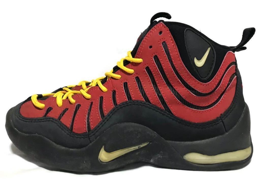 96年製】90s NIKE AIR BAKIN ナイキ エアベイキン 27.5㎝ 赤×黒 メンズ 