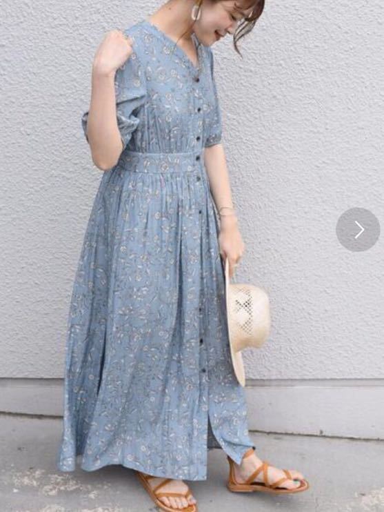 Ships 小花柄 ロング ワンピース スカイブルー 水色 ワンピース ロング 売買されたオークション情報 Yahooの商品情報をアーカイブ公開 オークファン Aucfan Com