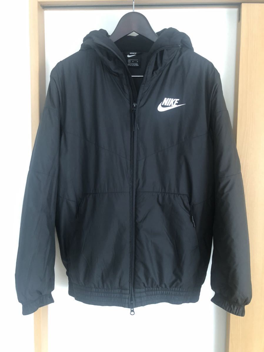 NIKE ナイキ 中綿 フード ジャケット 上着 ジャンパー メンズ M 黒