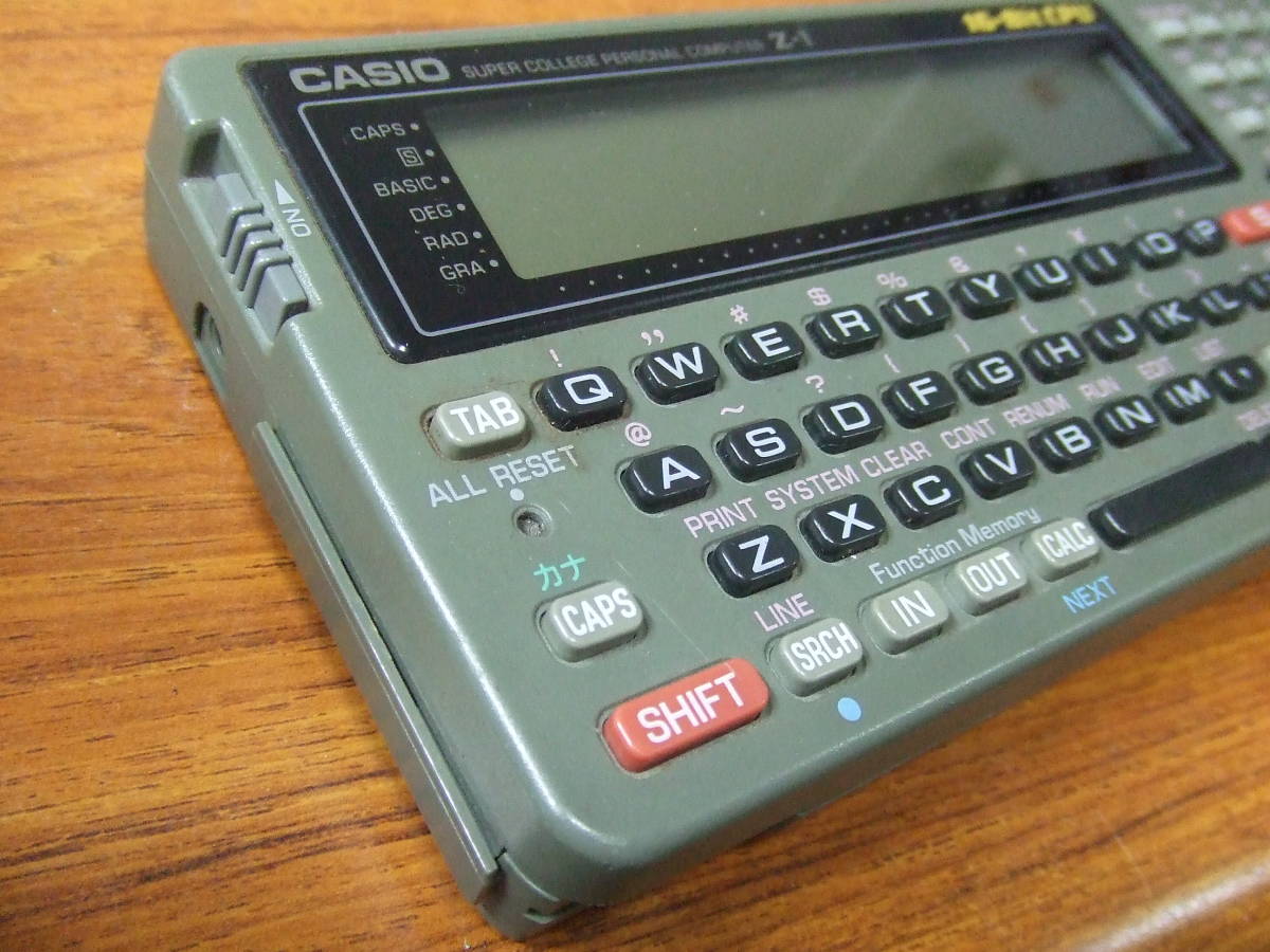 CASIO Z-1 ポケコン 16-bit CPU【ジャンク】 V14 CASIO/カシオ 16-Bit CPU ポケコン Z-1 ジャンク(ポケット
