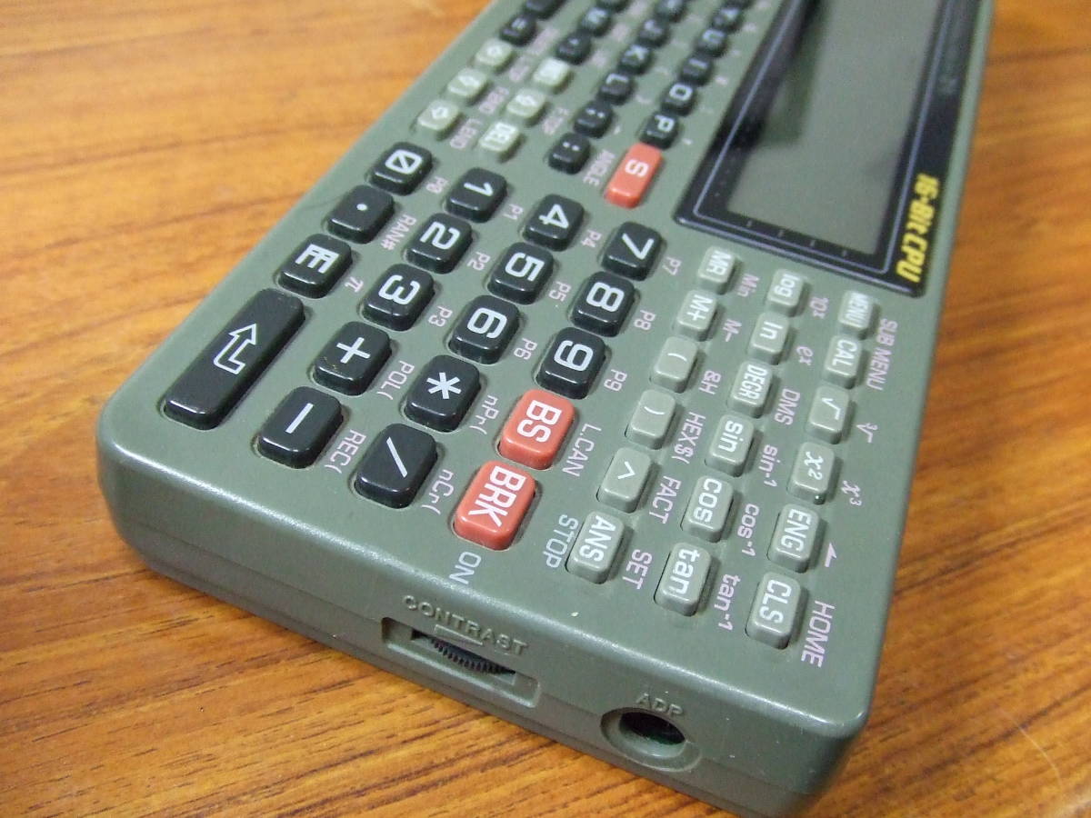 V14 CASIO/カシオ 16-Bit CPU ポケコン Z-1 ジャンク(ポケット