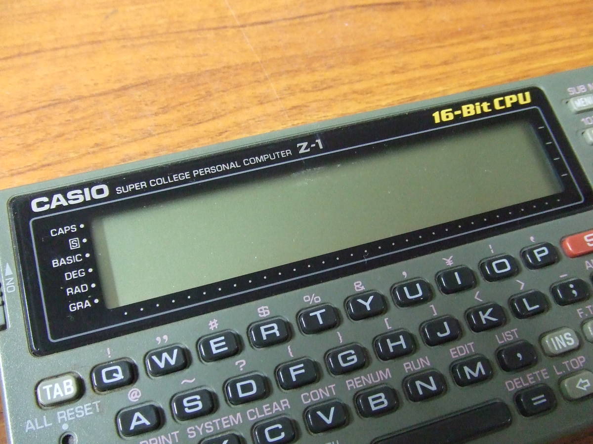 V14 CASIO/カシオ 16-Bit CPU ポケコン Z-1 ジャンク(ポケット