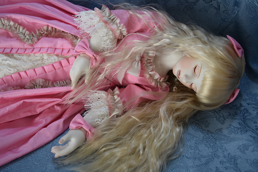 ◇創作ビスクドール◇眠れる花の少女◇52cm◇球体関節人形◇(ビスク