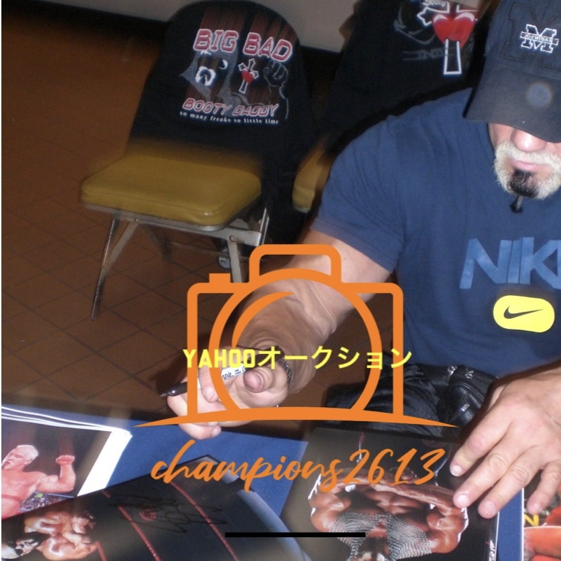 WWE○WCW 新日本プロレス スコット・スタイナー 直筆サインフォトA 