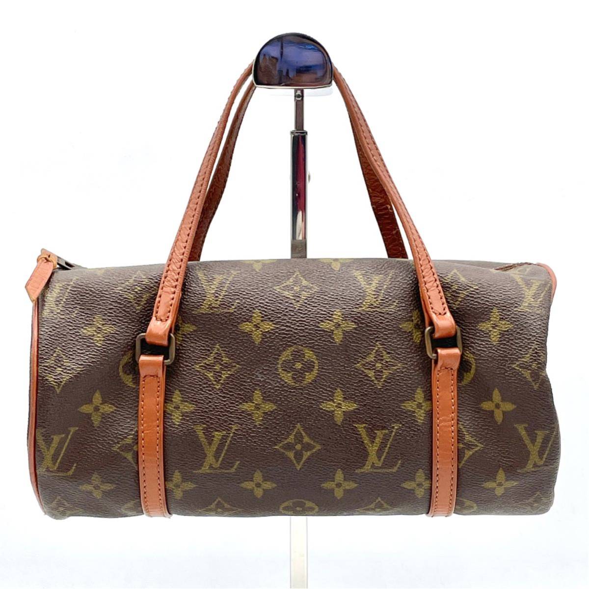1円 LOUIS VUITTON ルイヴィトン モノグラム パピヨン26 筒型  