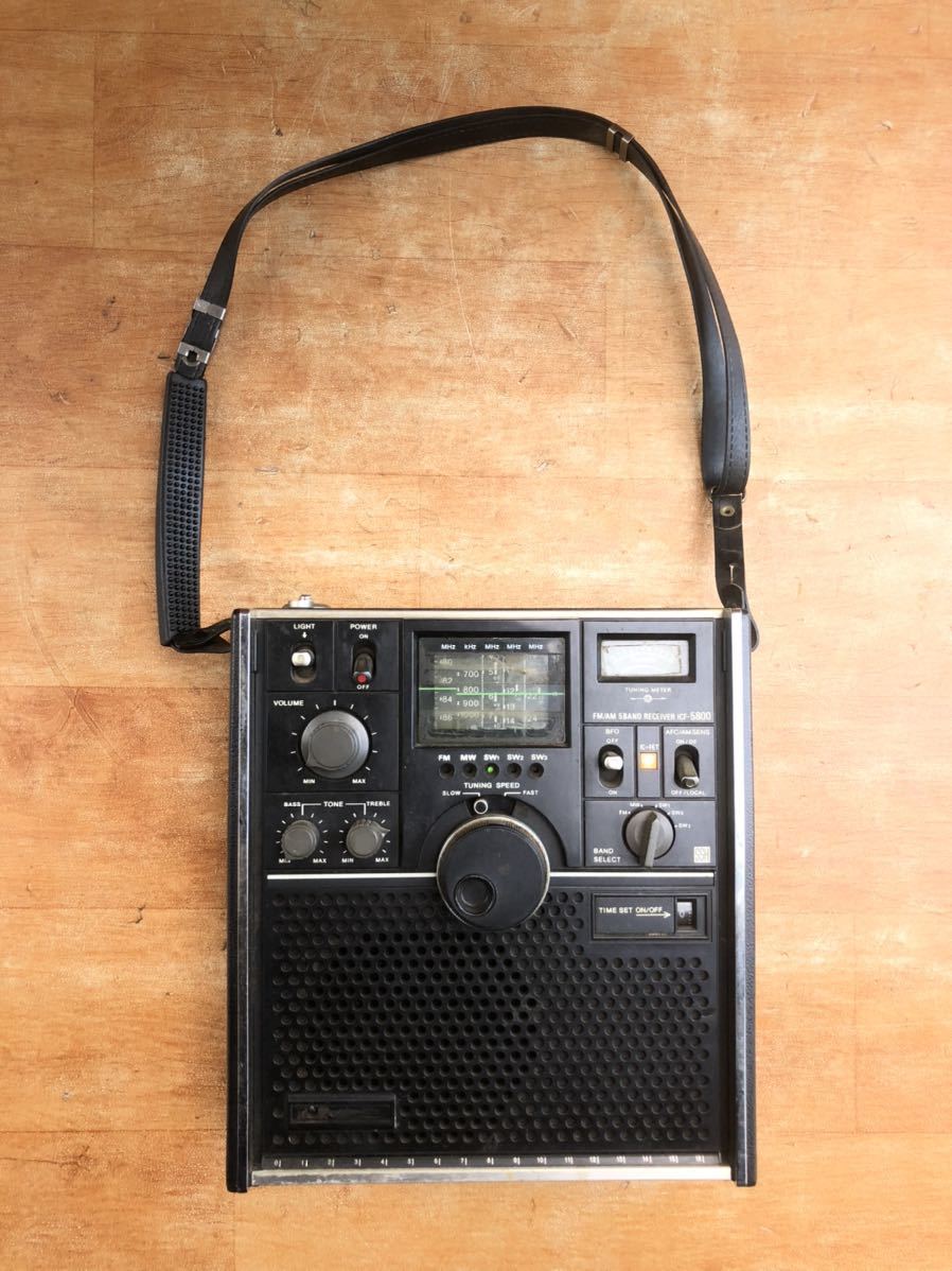 受信機 SONY FM/AM 5BAND RECEIVER ICF-5800 SONY ICF-5800 AM/FMラジオ受信機 （ジャンク品） ソニー ラジオ ICF
