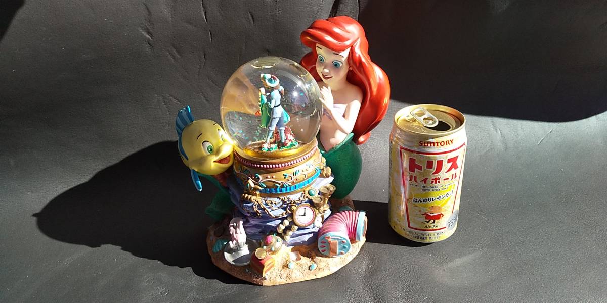 廃盤レア品！Disneyアリエル オルゴール付きスノードーム 置物 
