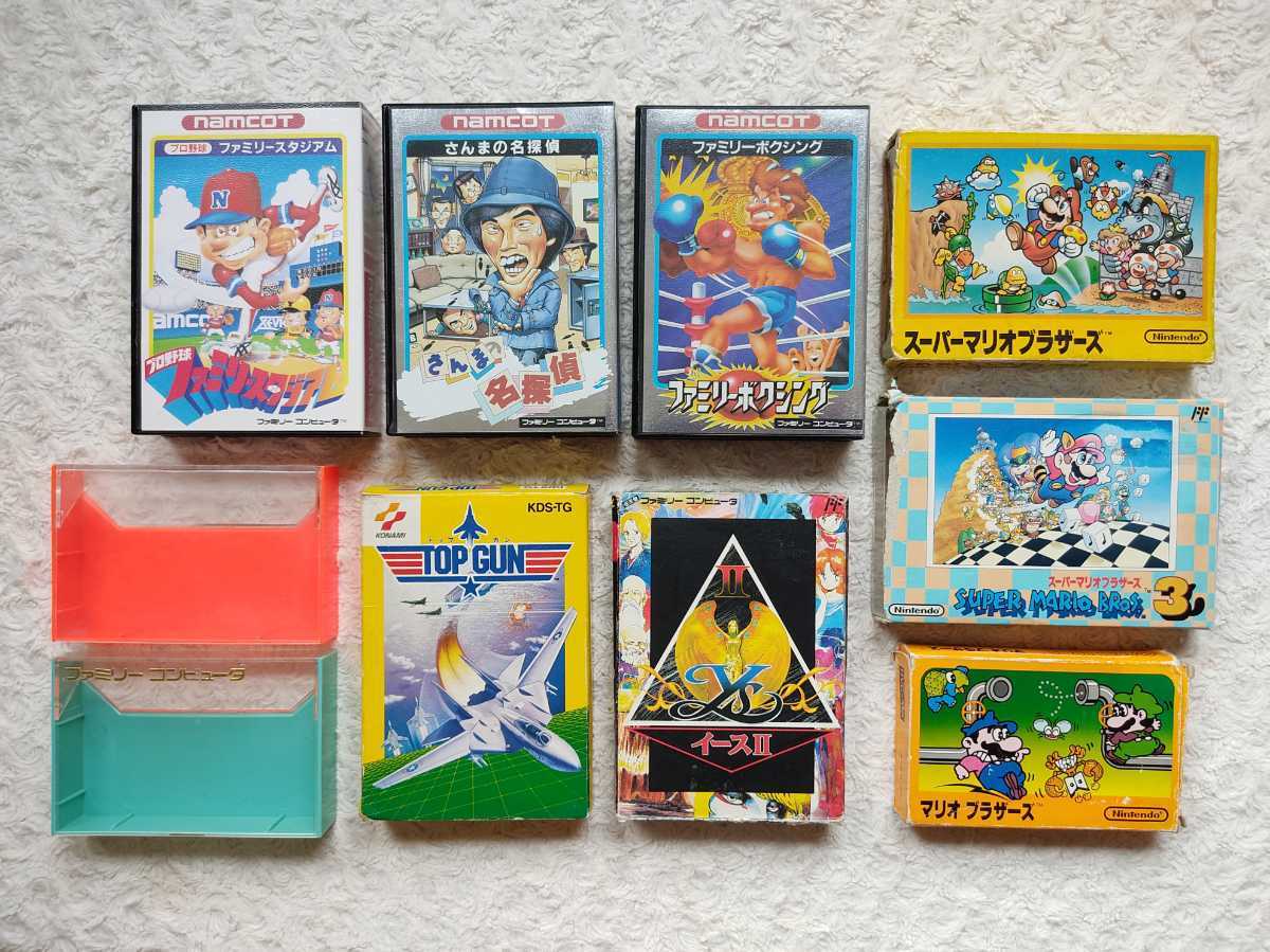FC【スーパーマリオブラザーズ3,マリオブラザーズ,トップガン,イース2