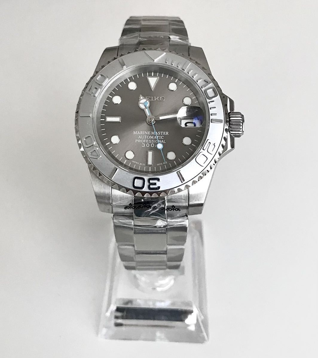 1円スタート☆SEIKO NH35搭載 YACHTMASTER MOD ヨットマスター タイプ