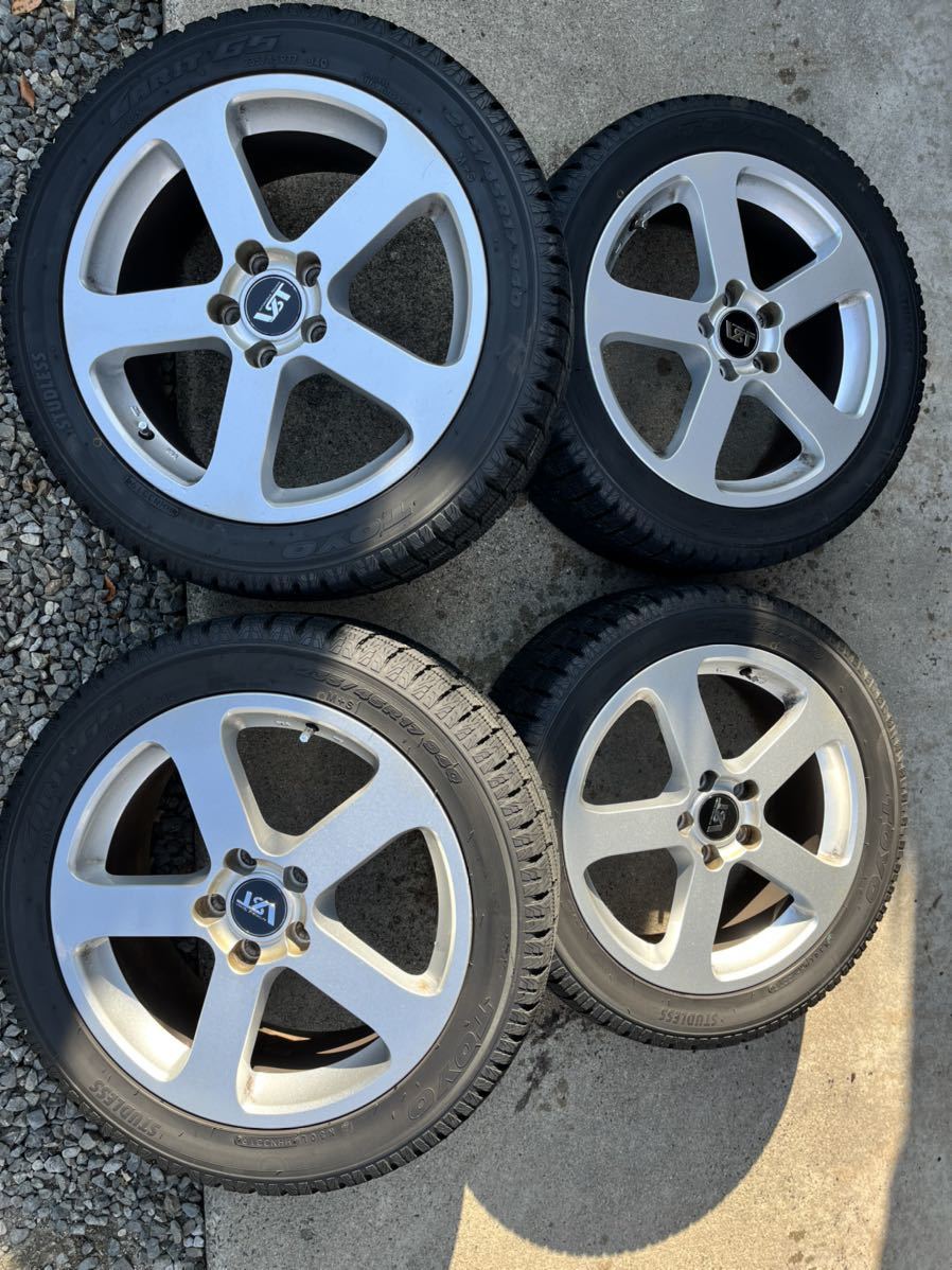  社外ホイール スタッドレスタイヤセット 225/45R17 2019年製(スタッドレスタイヤ)｜売買されたオークション情報、yahooの商品情報をアーカイブ公開 - オークファン 5穴