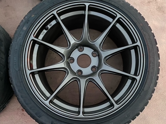 17インチ スポーク ホイール ブロンズ 9.75J +25 114.3 5穴 KENDA 