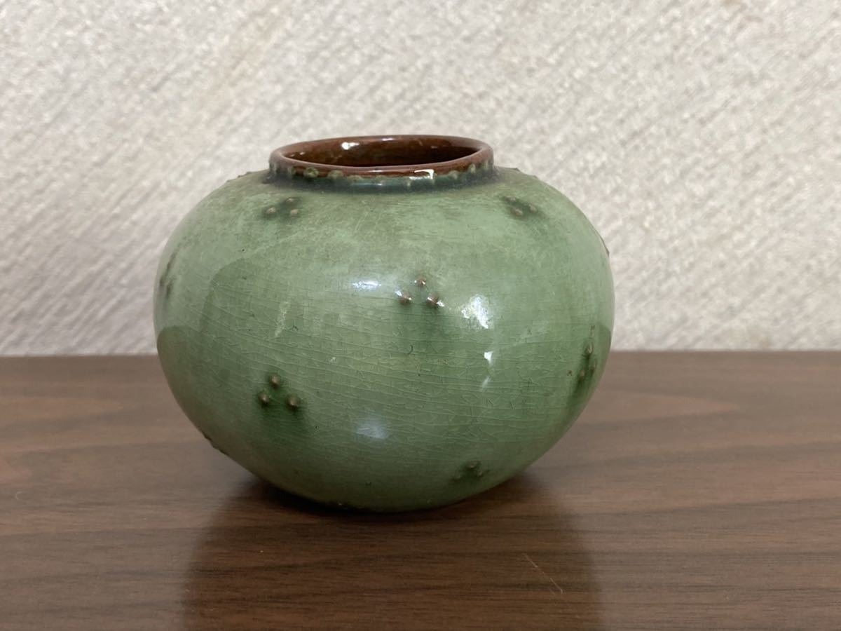 小壺 小壷 検 龍泉窯 天龍寺 七官青磁 中国 清朝 明 飛