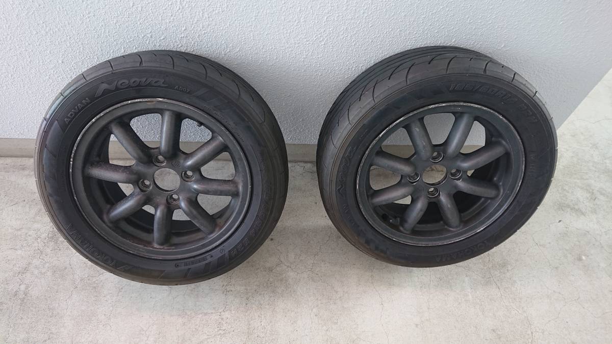  ブラックレーシング ワタナベ風 14インチ 6J＋40 PCD100 4H 2本セット(社外品)｜売買されたオークション情報、yahooの商品情報をアーカイブ公開 - オークファン 4穴